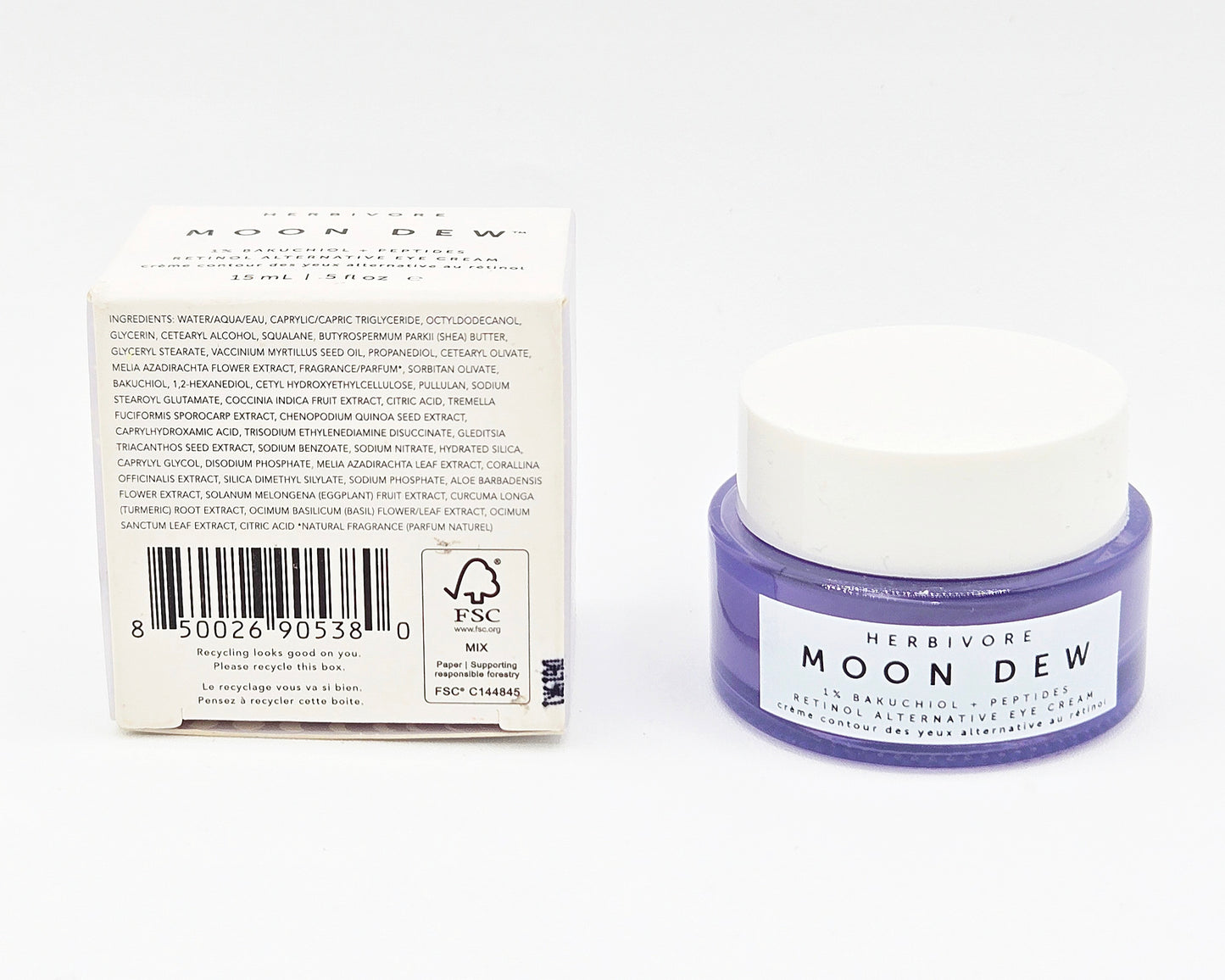 Herbivore Moon Dew product with label and packaging on a white background