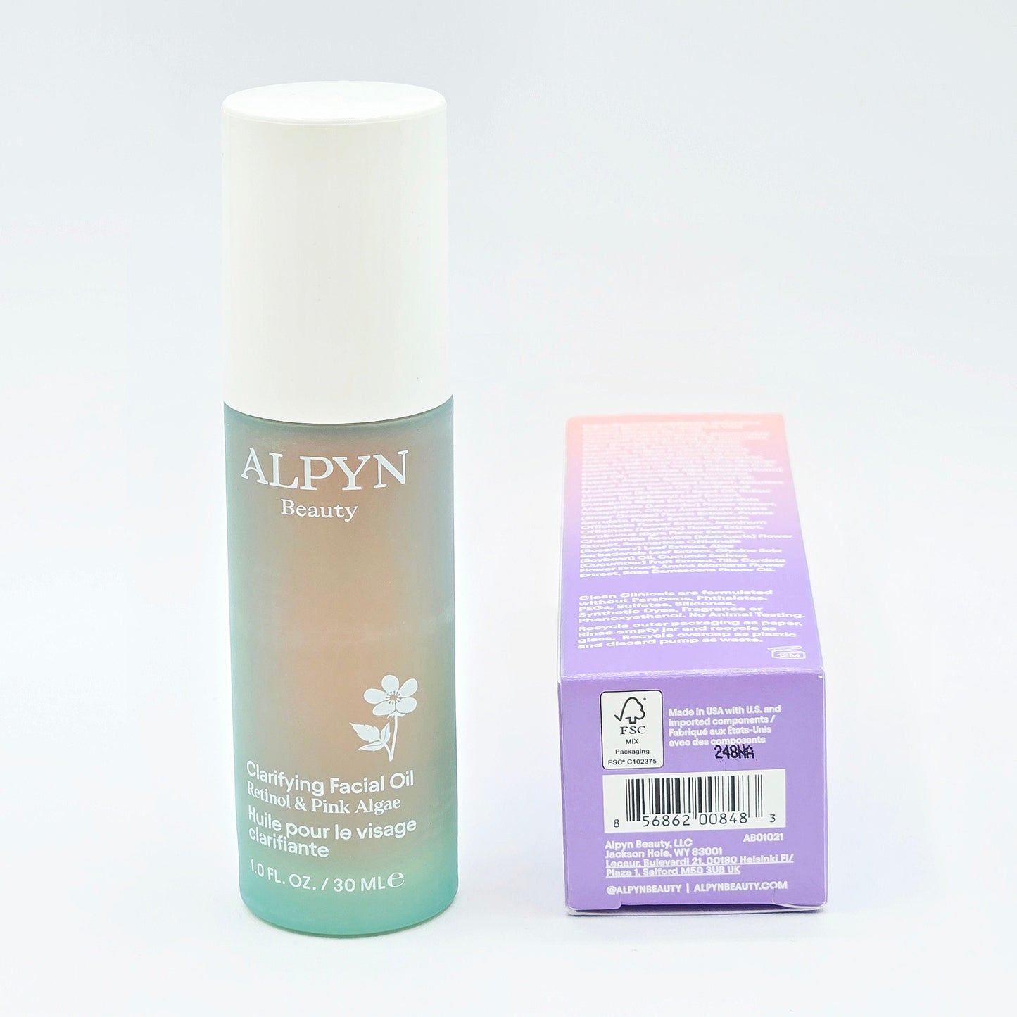 Alpyn Beauty Clarifying Facial Oil with Retinol + Pink Algae 1 fl oz / 30 mL