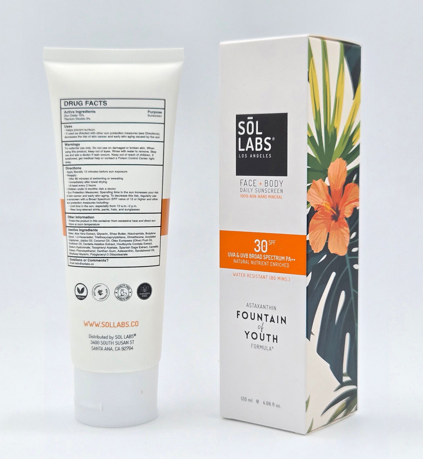 SOL LABS Natural Mineral SPF 30 Daily Sunscreen Lotion 120 mL / 4.06 fl oz