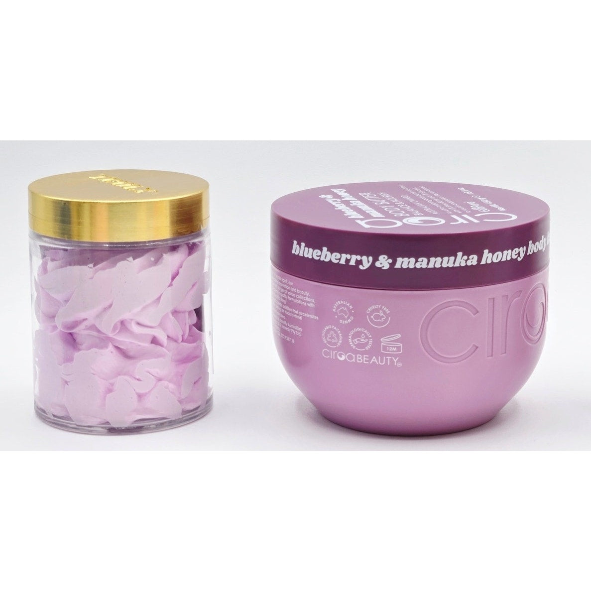 TRULY Beauty Acai Your B*bies Body Polish 2oz/ Ciroa Blueberry Body Butter 9.3oz