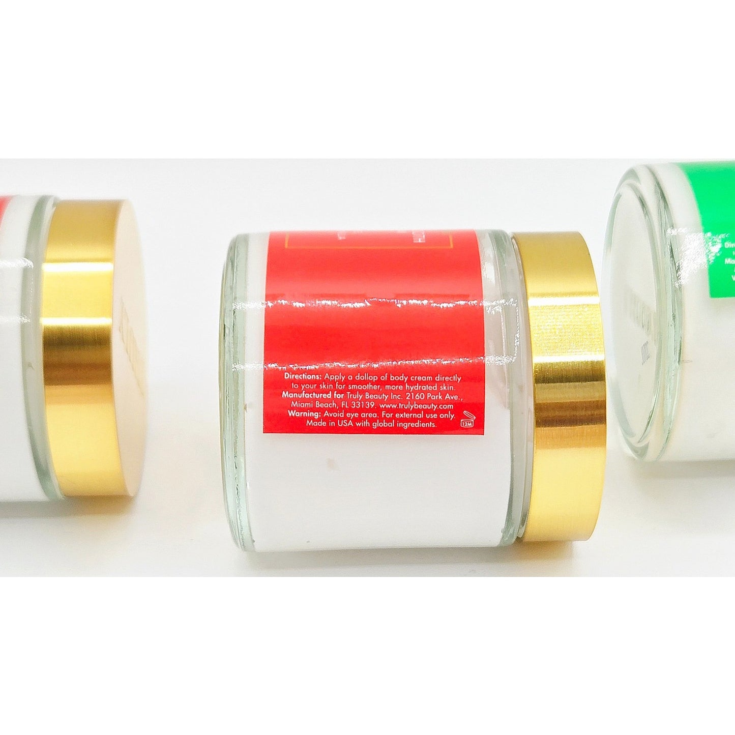 Truly Beauty Holiday Cocktail Collection 3- 4oz Pieces w/ Golden Glaze EDP 50ml