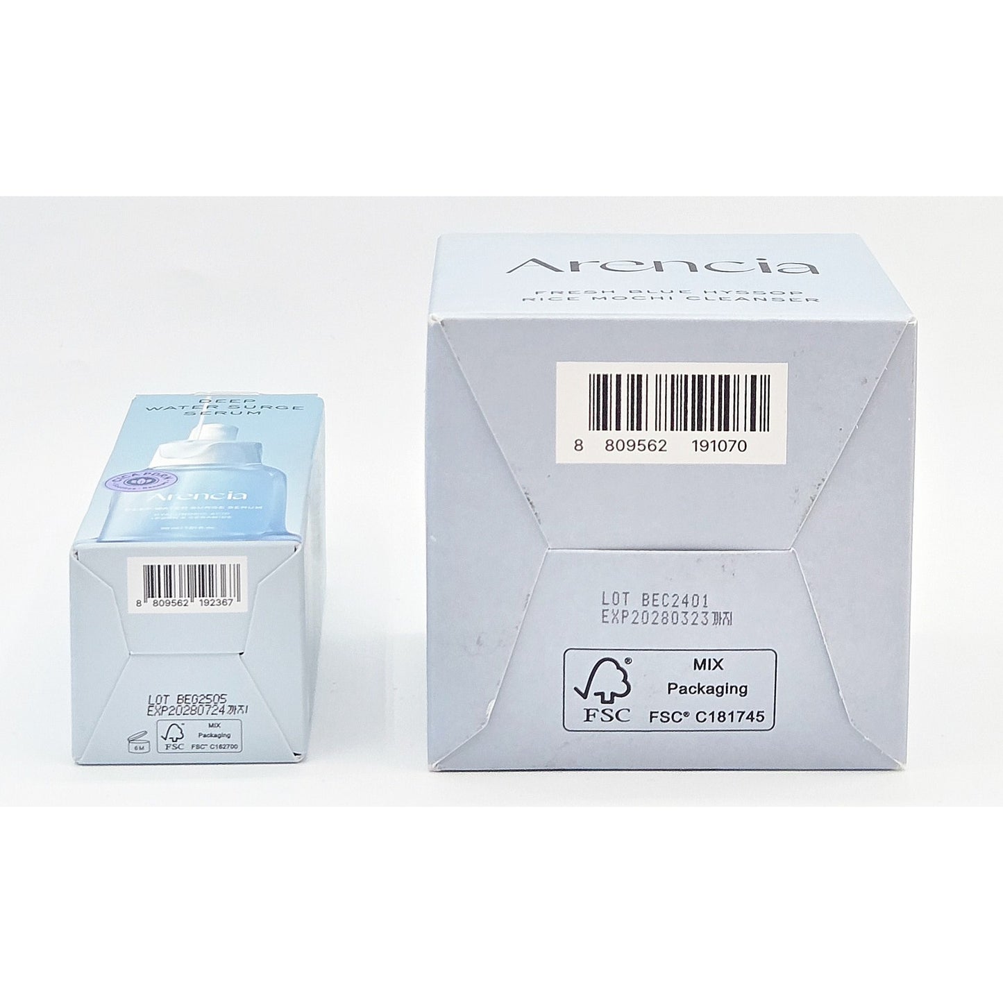 Arencia Deep Water Surge Serum 1 oz + Blue Hyssop Rice Mochi Cleanser 4.23oz NEW