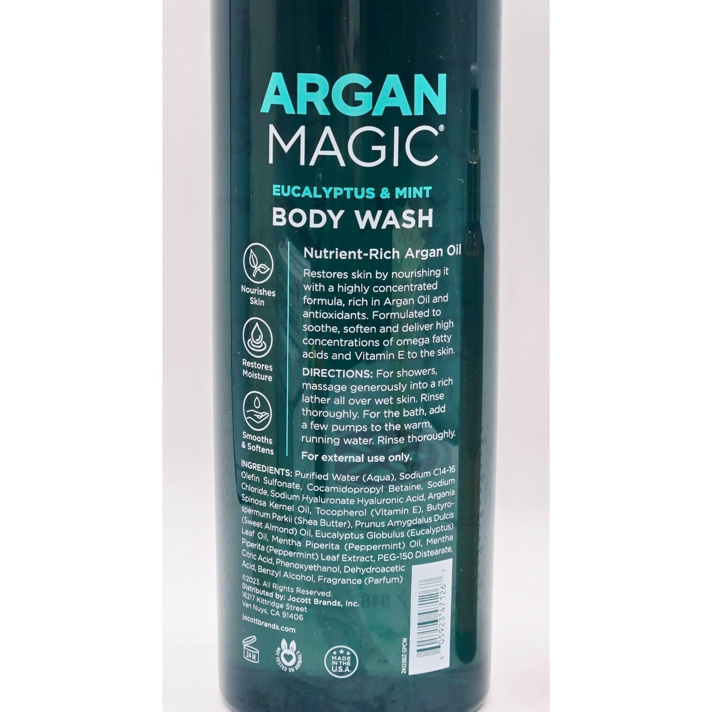 ARGAN MAGIC 2Pk Invigorating Eucalyptus & Mint 32oz + Nourishing Body Oil 6 oz.