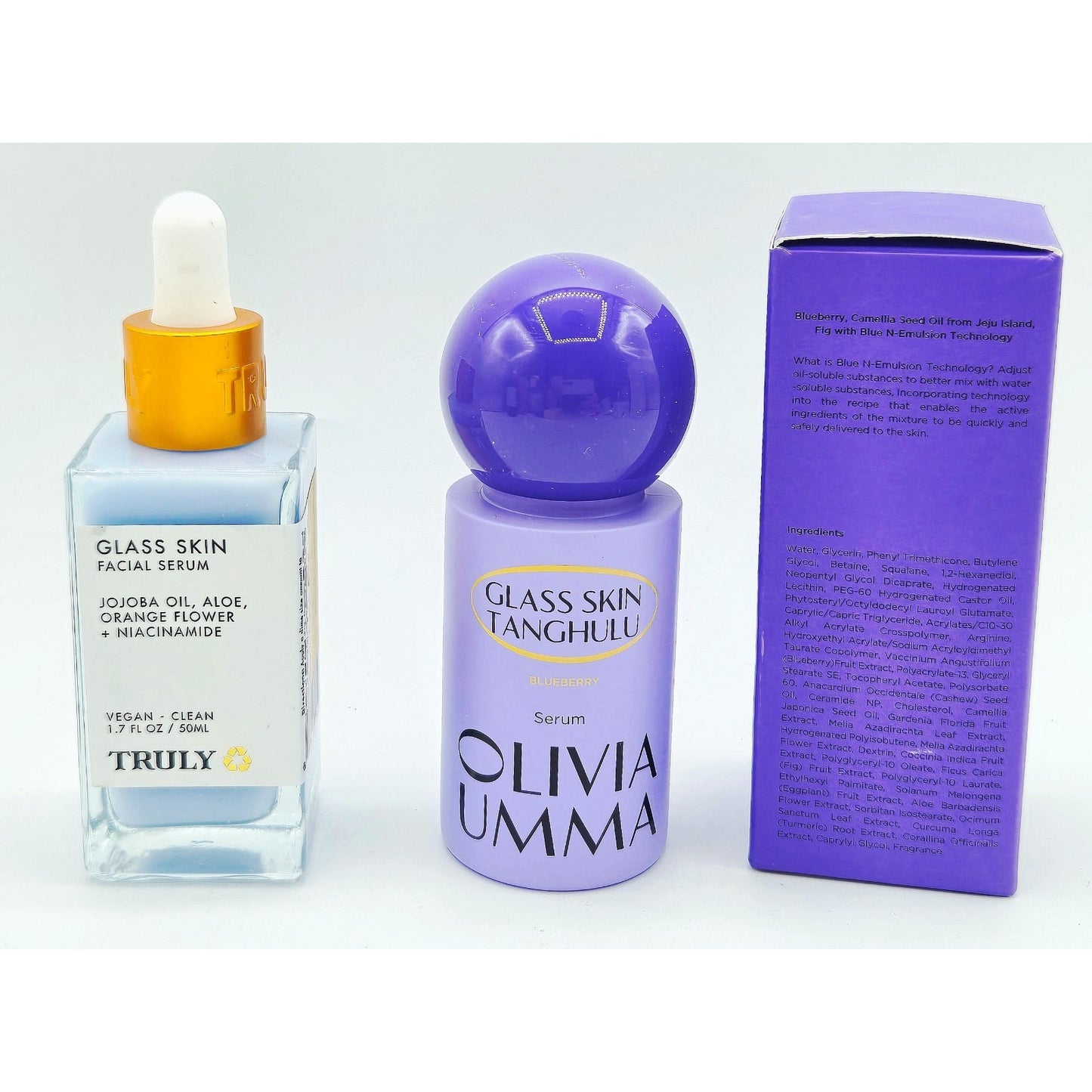 Truly Glass Skin Facial Serum 1.7oz + OLINIA UMMA Glass Skin Tanghulu 1.35 oz