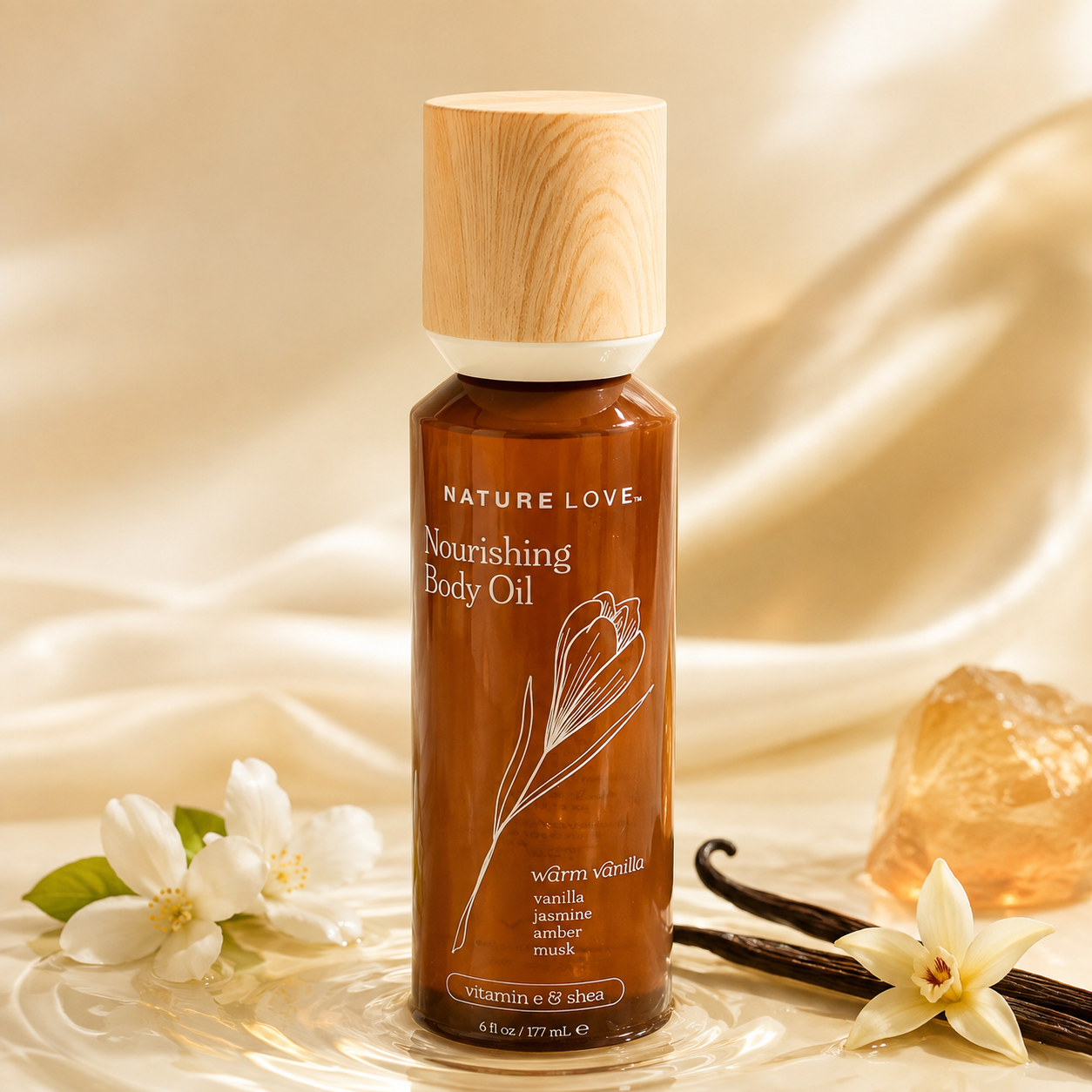 Nature Love Warm Vanilla Nourishing Body Oil alternate product view