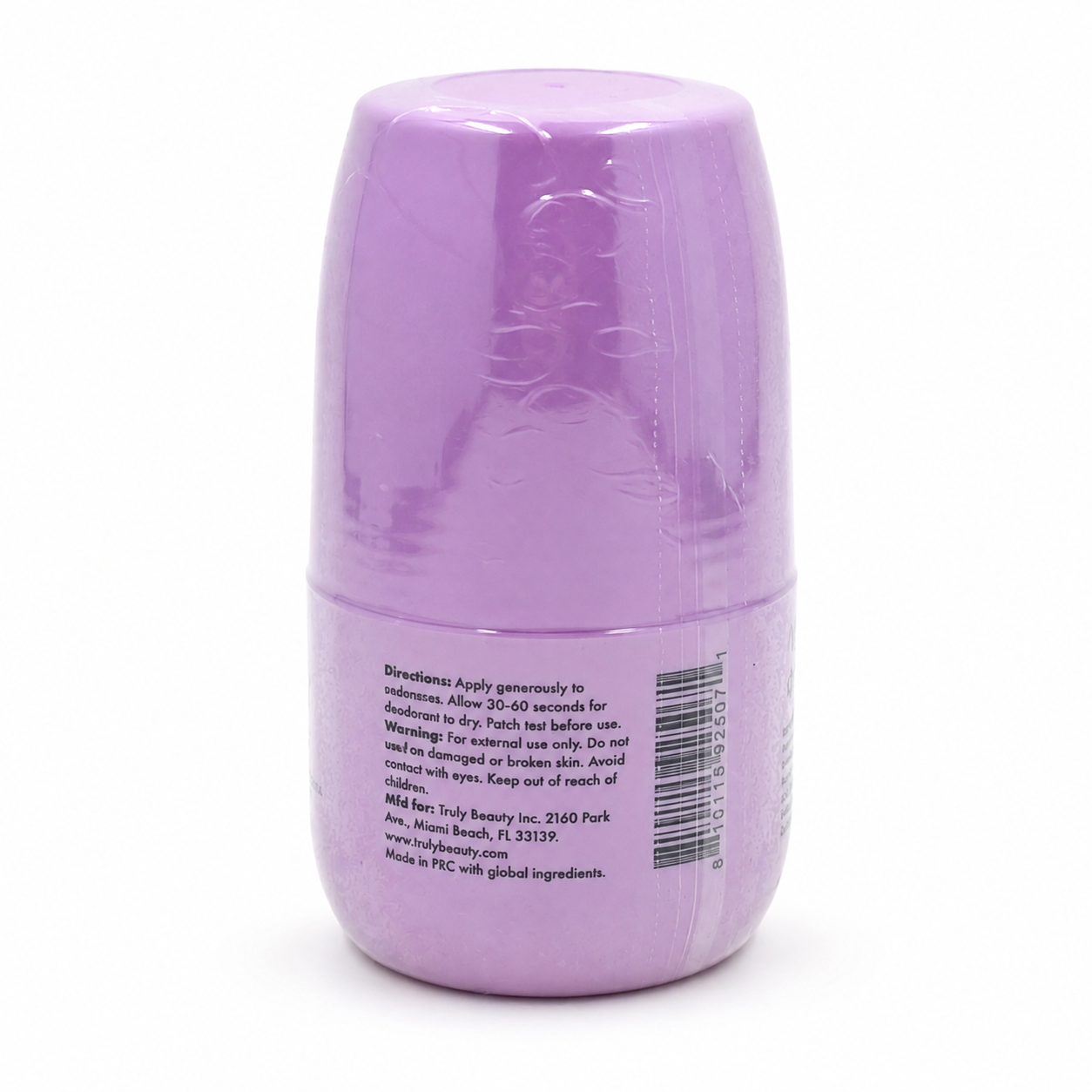 Truly Smooth Legend Serum Deodorant directions and UPC 810115925071