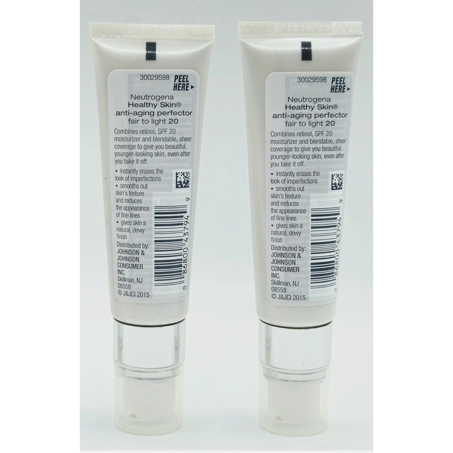 Neutrogena Healthy Skin Anti Aging Perfector Fair to Light #20- SPF 20- 2 Pack