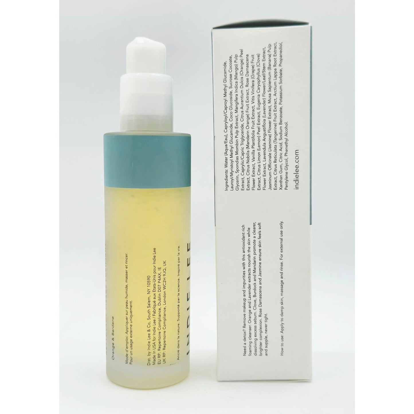 INDIE LEE Purifying Face Wash ~ 4.2 fl oz/ 125 ml Orange & Burdock ~ New in Box