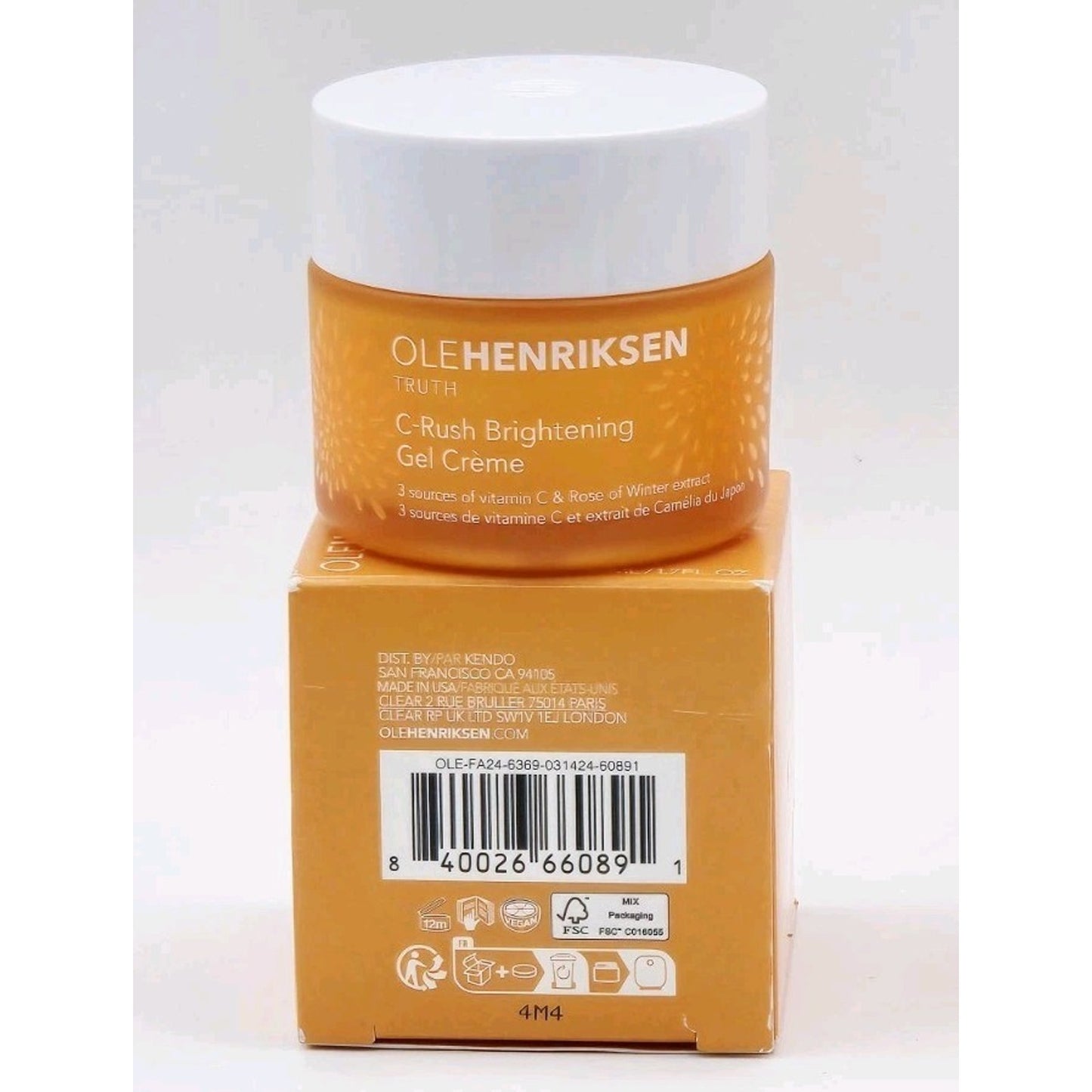 Ole Henriksen C-Rush Brightening Gel Cream, 24hr Facial Moisturizer, 1.7 oz, NIB