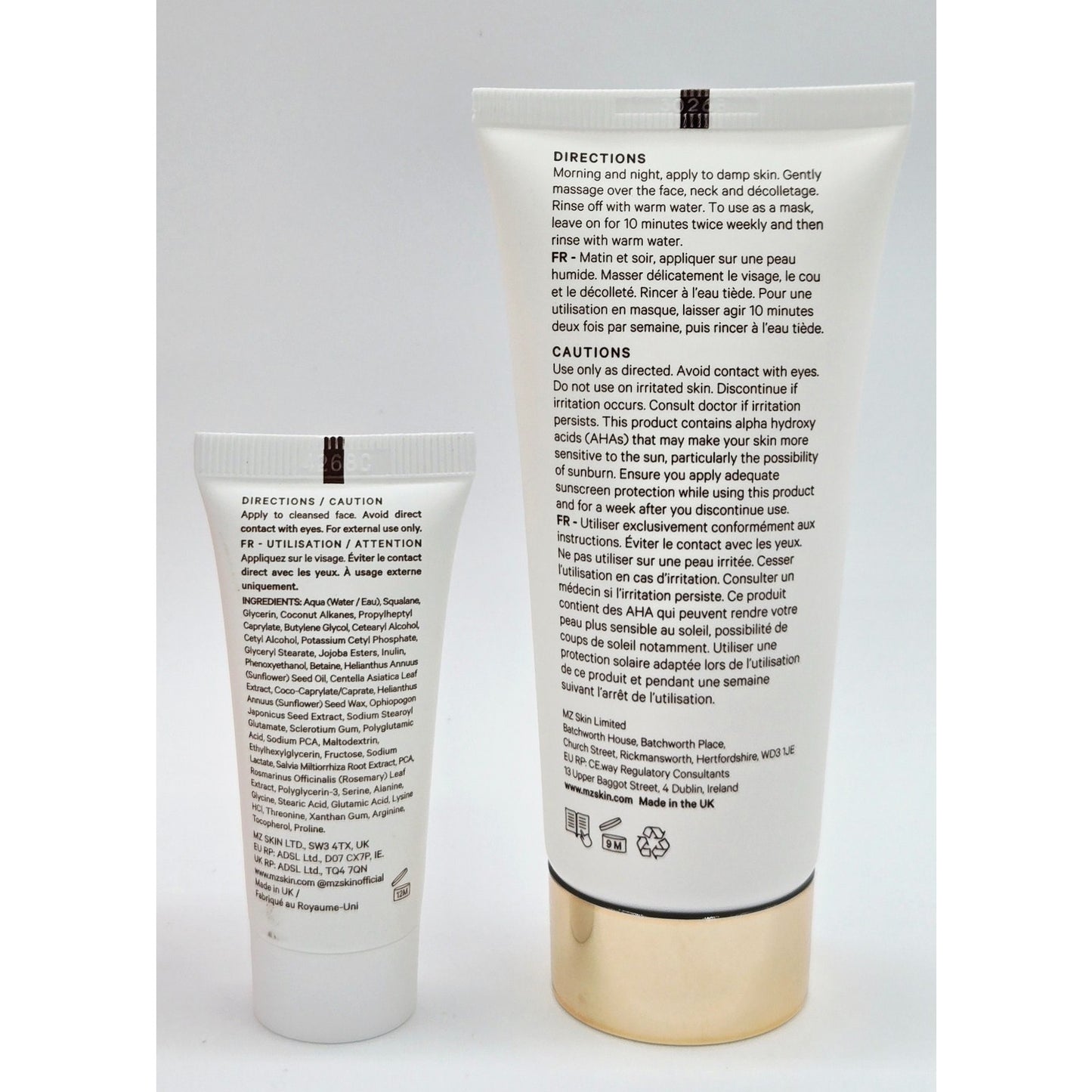 Mz Skin Cleanse & Clarify Dual Action AHA Cleanser/Mask + .5 oz Calming Moisture