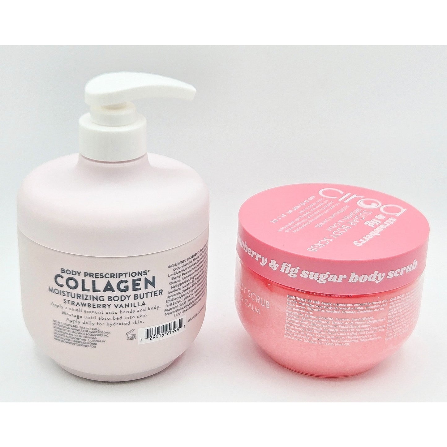 Body Prescriptions Collagen Body Butter + Ciroa Strawberry & Fig Sugar Scrub