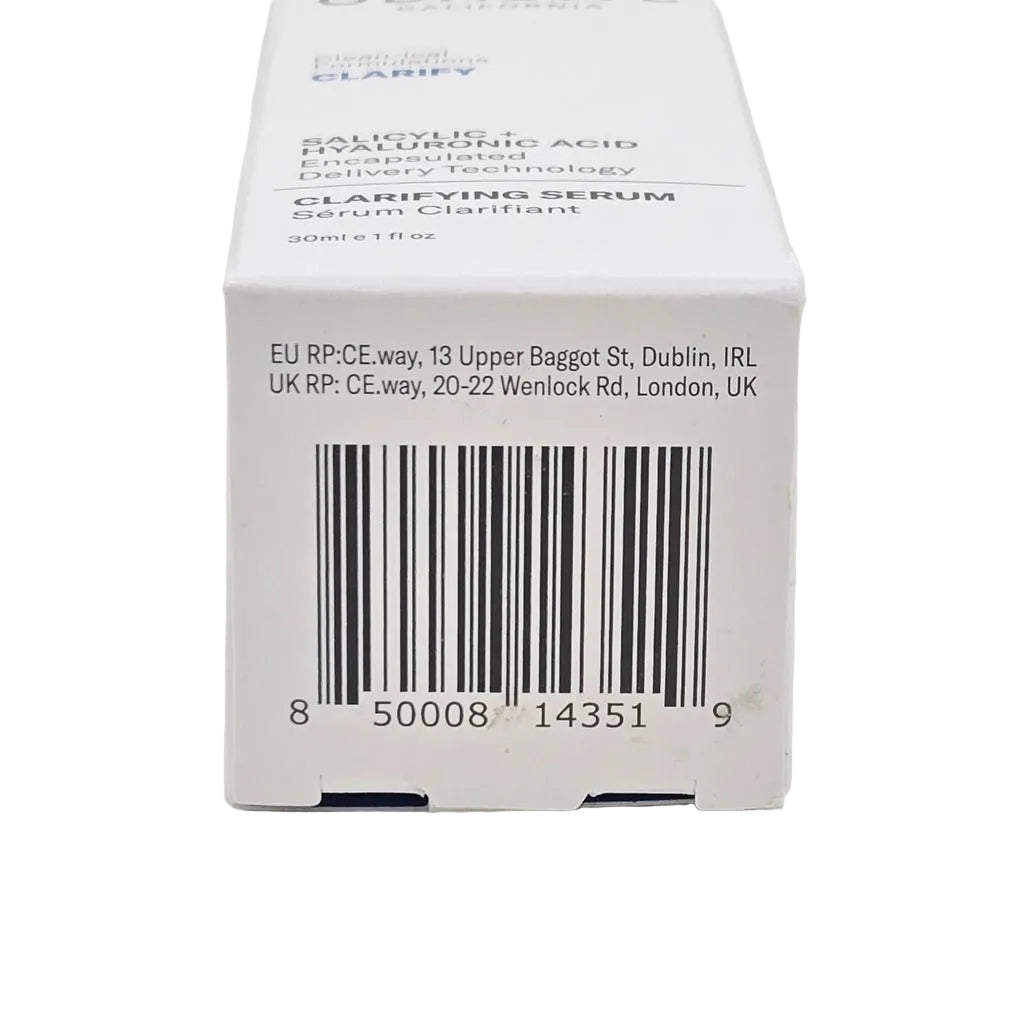 Odacité Clarifying Serum retail box UPC 850008143519