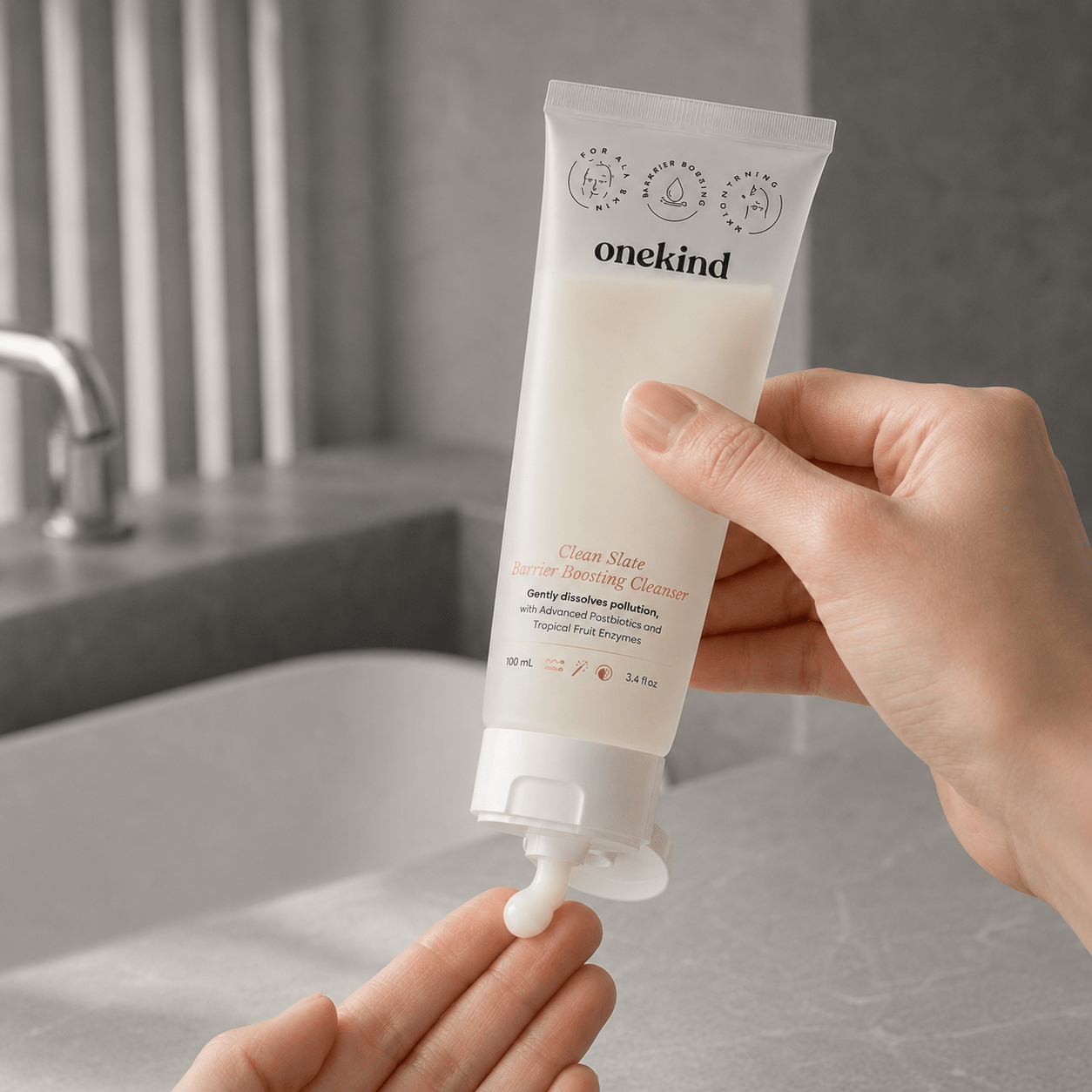 onekind Clean Slate Barrier Boosting Cleanser 100 mL / 3.4 fl oz