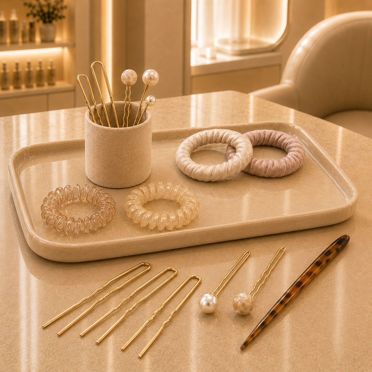 Hair Styling Ties & Pins