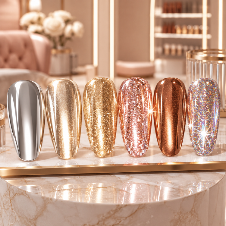 Glitter, Chrome & Metallics