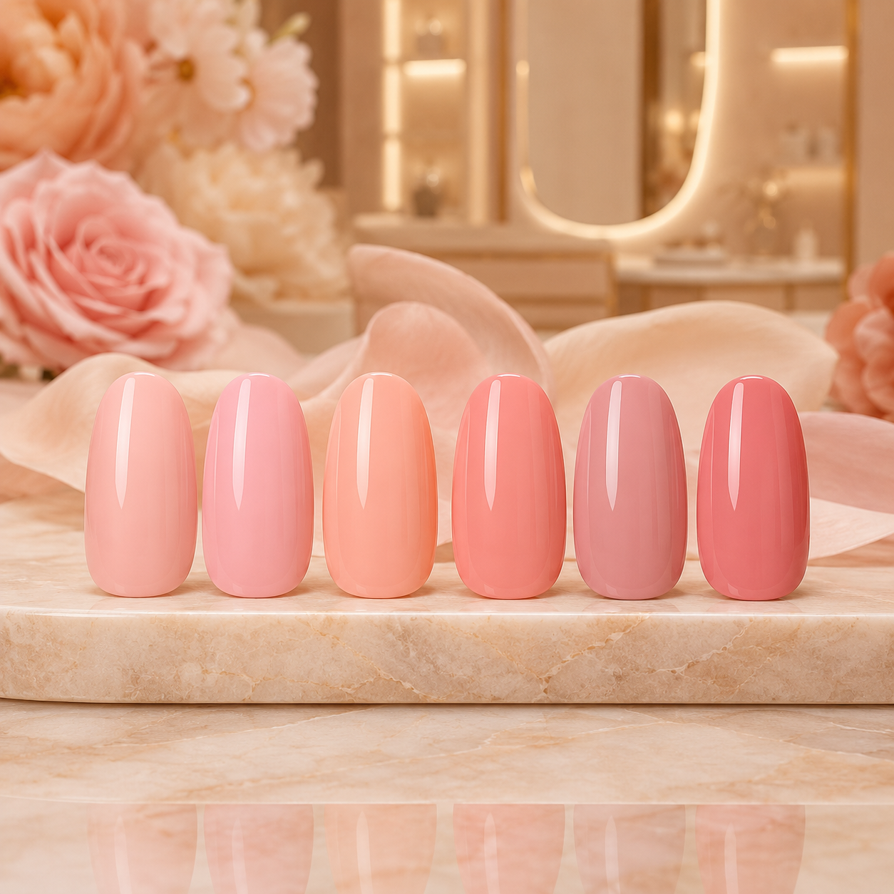 Soft Pinks & Peach