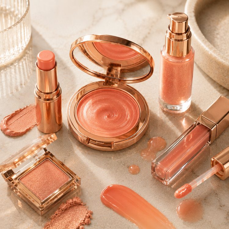Peachy Glow editorial collection artwork