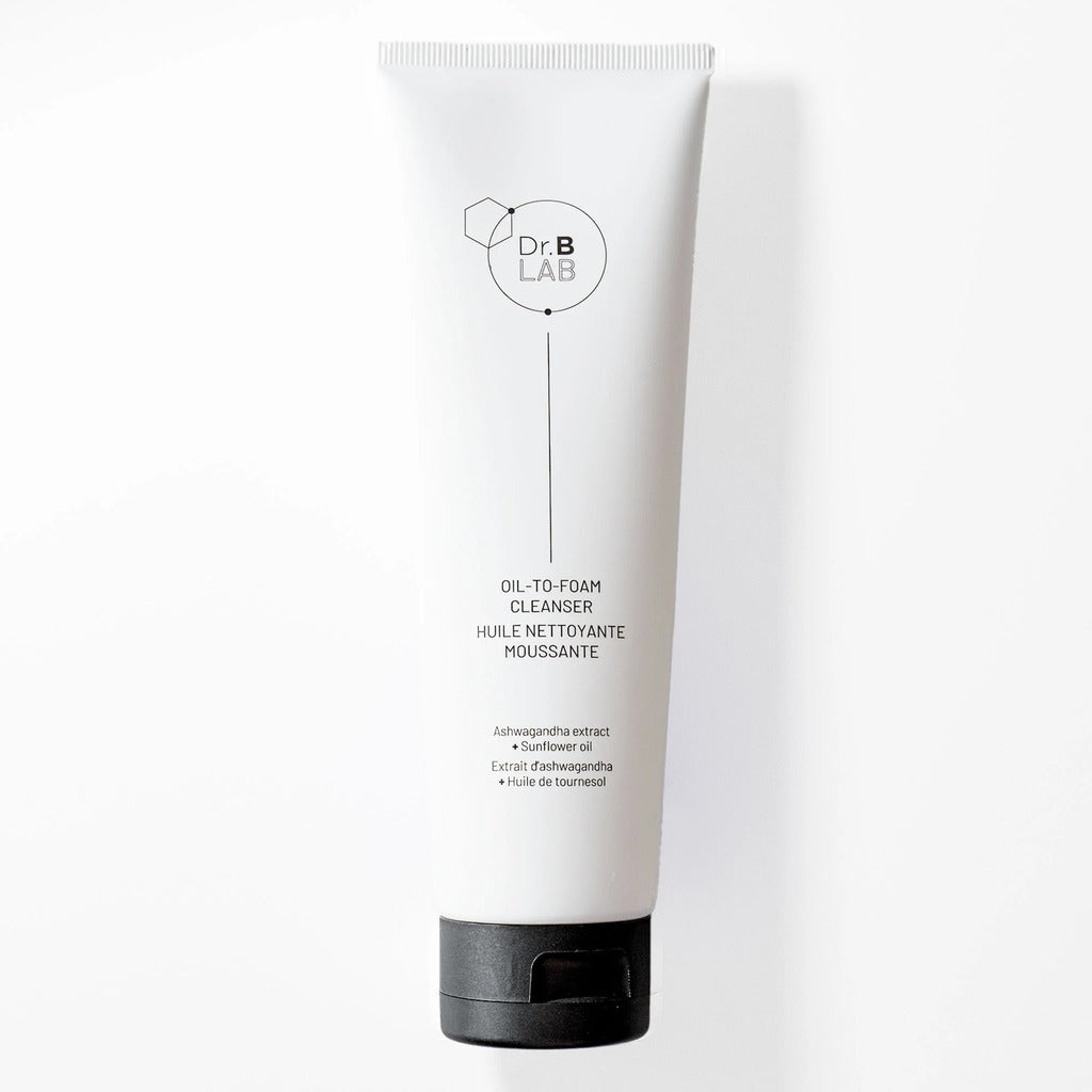 Dr. B Lab Oil-to-Foam Cleanser 4.2 fl oz tube on white background
