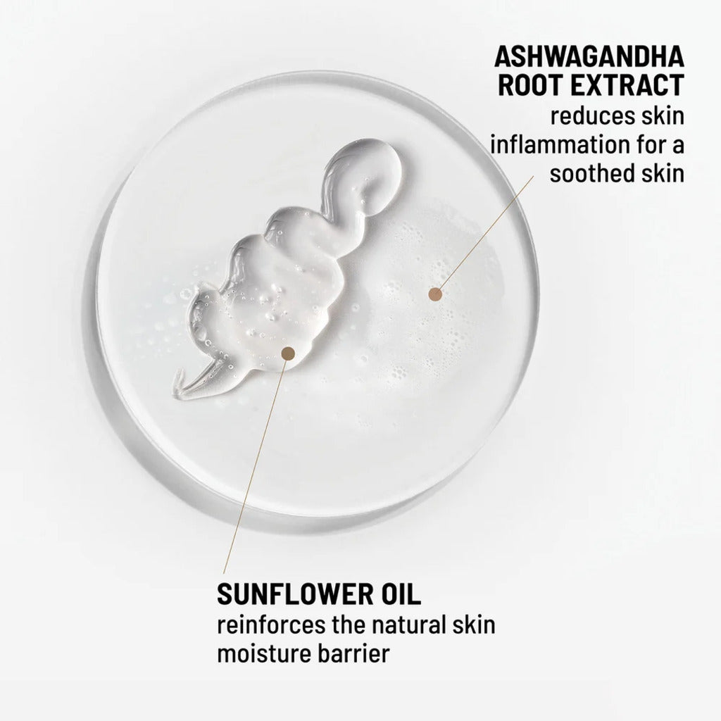 Dr. B Lab Oil-to-Foam Cleanser ashwagandha root extract and sunflower oil