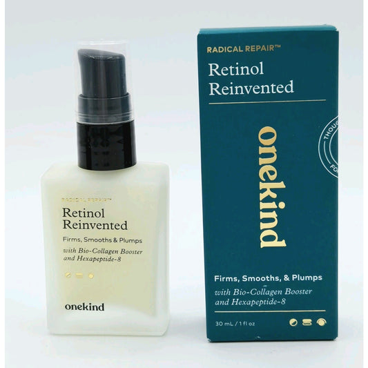 OneKind Retinol Reinvented Radical Repair 1oz/30ml- Firms, Smooths, Plumps - NIB