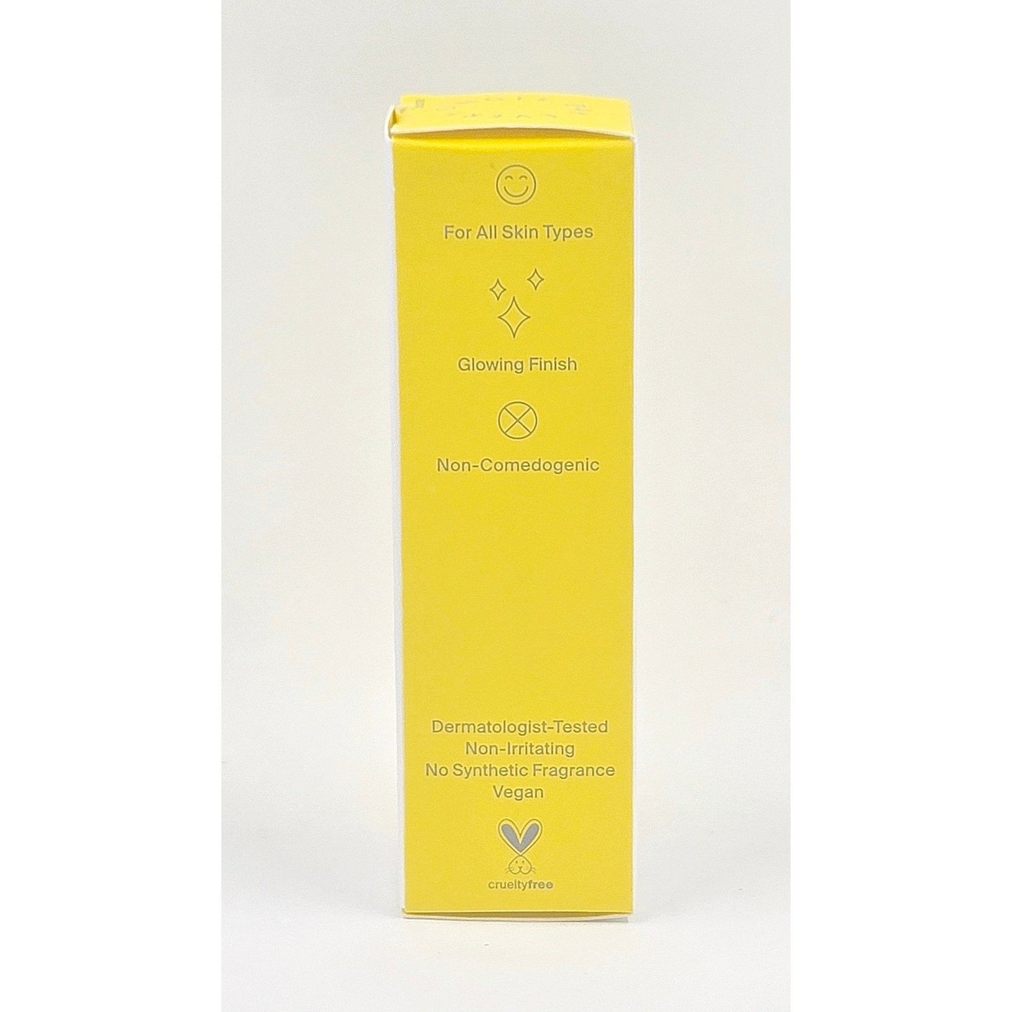 Supergoop! Glowscreen Sunlighter SPF 45 Sunrise box benefits and certification panel