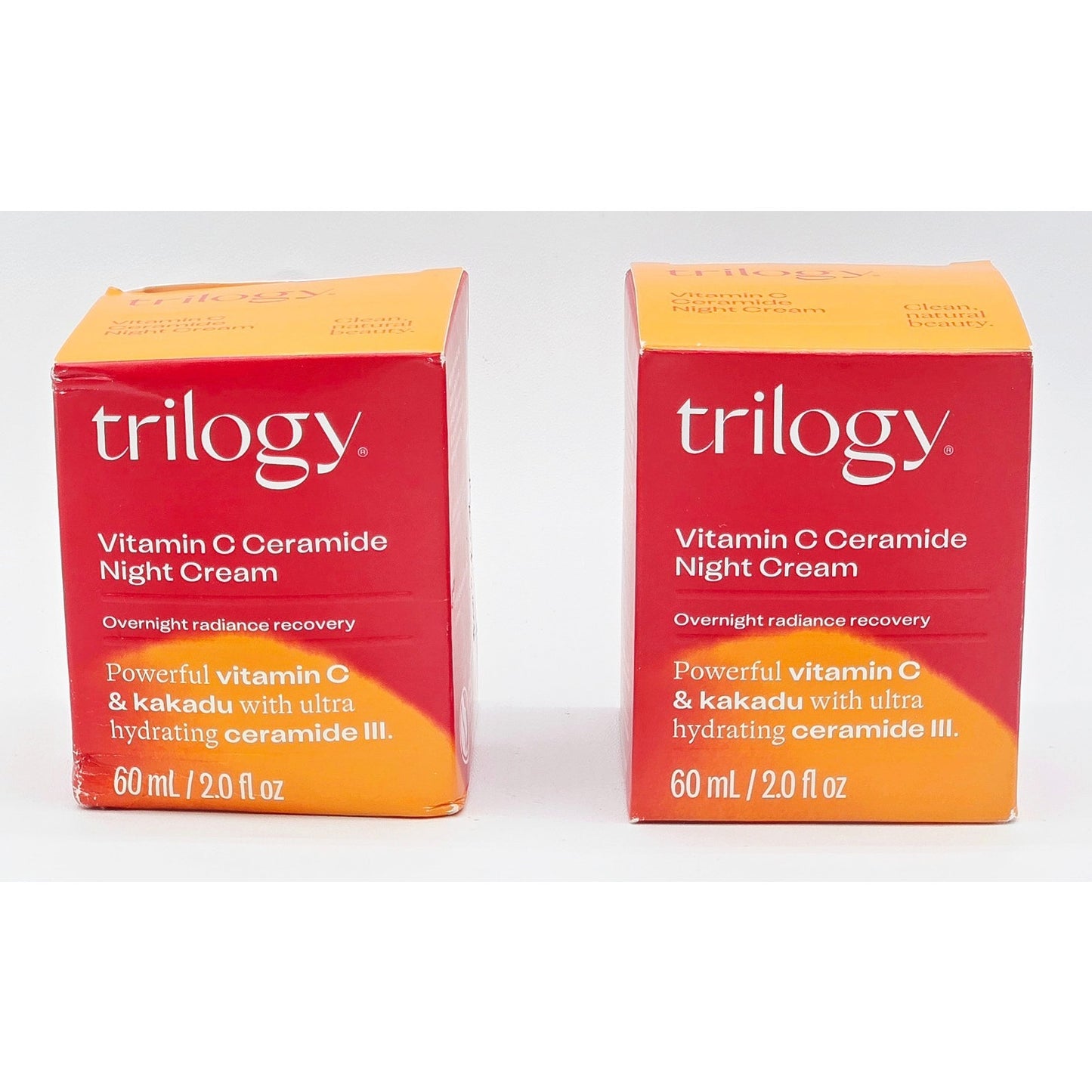 2 Pack Trilogy Vitamin C Ceramide Night Cream 2 oz/ 60ml NIB