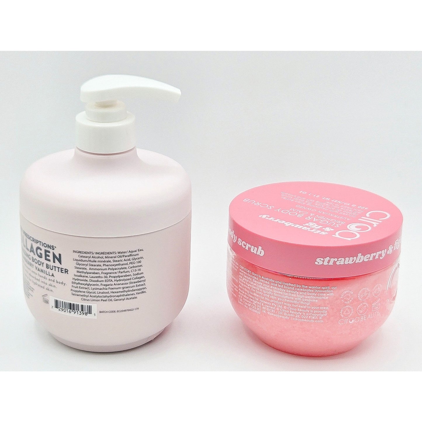 Body Prescriptions Collagen Body Butter + Ciroa Strawberry & Fig Sugar Scrub