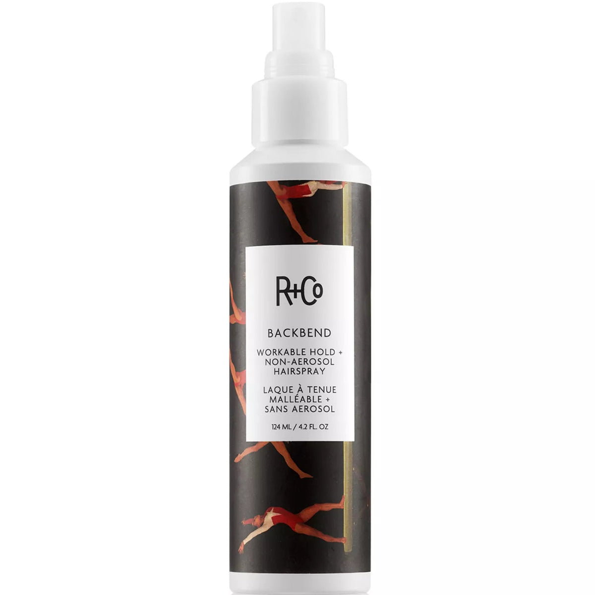 R+Co BACKBEND Workable Hold Non-Aerosol Hairspray 124 mL spray bottle