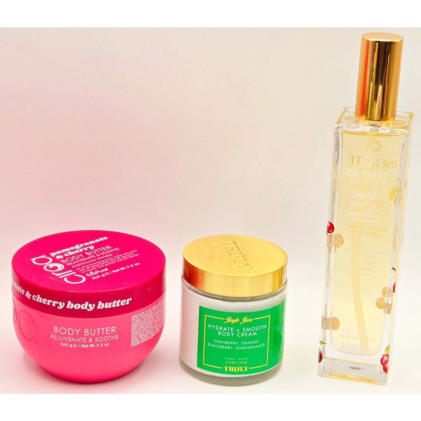 Cherry 8pc Skincare Bundle- Ciroa, Truly, Fenty Skin, Innisfree, Infinite Beauty