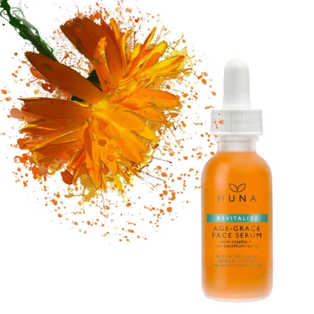 Huna Revitalize Age-Grace Face Serum 30 mL product and packaging