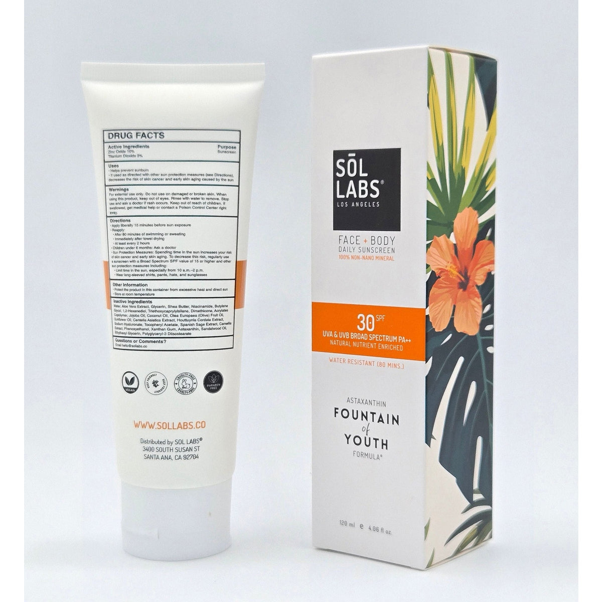 SOL LABS Natural Mineral SPF 30 Daily Sunscreen Lotion 120 mL / 4.06 fl oz