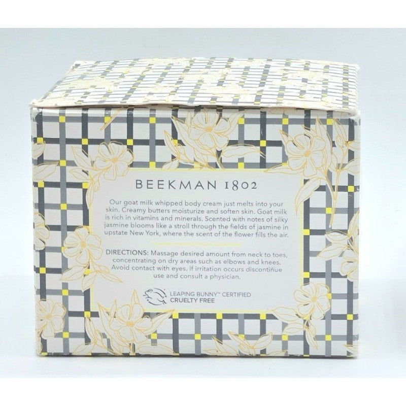 BEEKMAN 1802 Jasmine Bloom Whipped Body Cream Tub 16 oz.- NEW