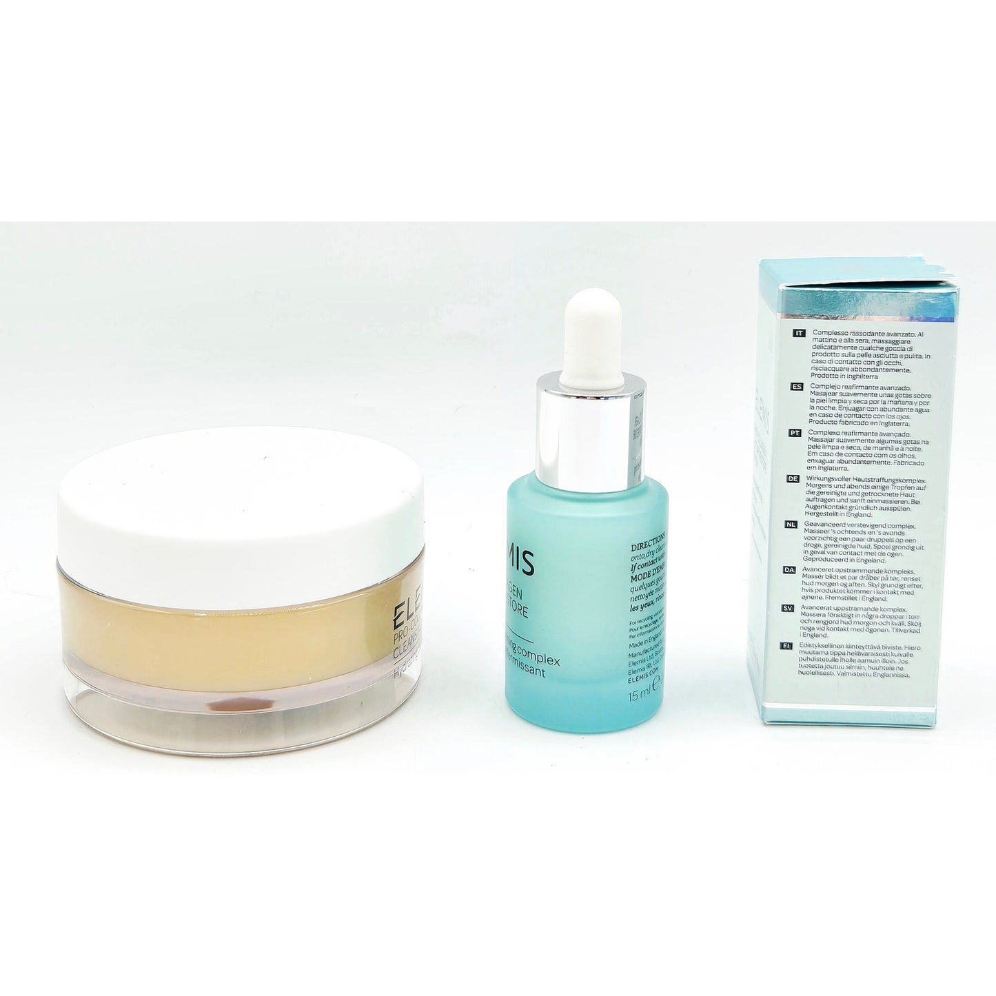 ELEMIS Pro-Collagen FUTURE RESTORE Serum .5 oz &  Cleansing Balm Original 1.7 oz