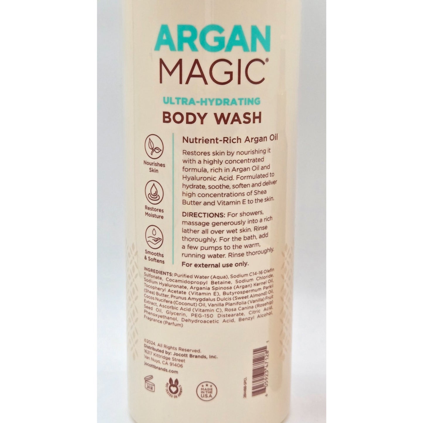 ARGAN MAGIC 2Pk Ultra-Hydrating Wash 32oz & Nourishing Body Oil 6 oz.
