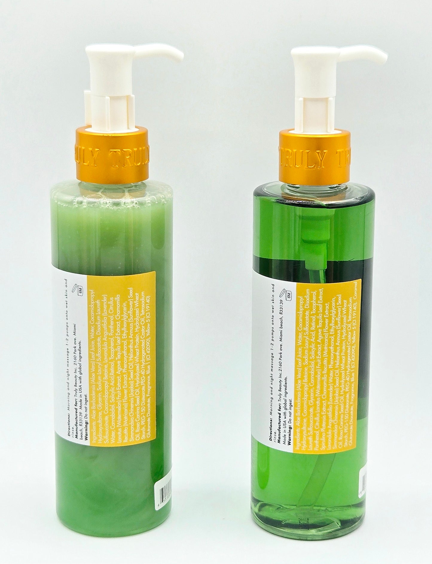 Truly CBD Anti-Blemish Facial and Body Cleanser Set 8 oz each