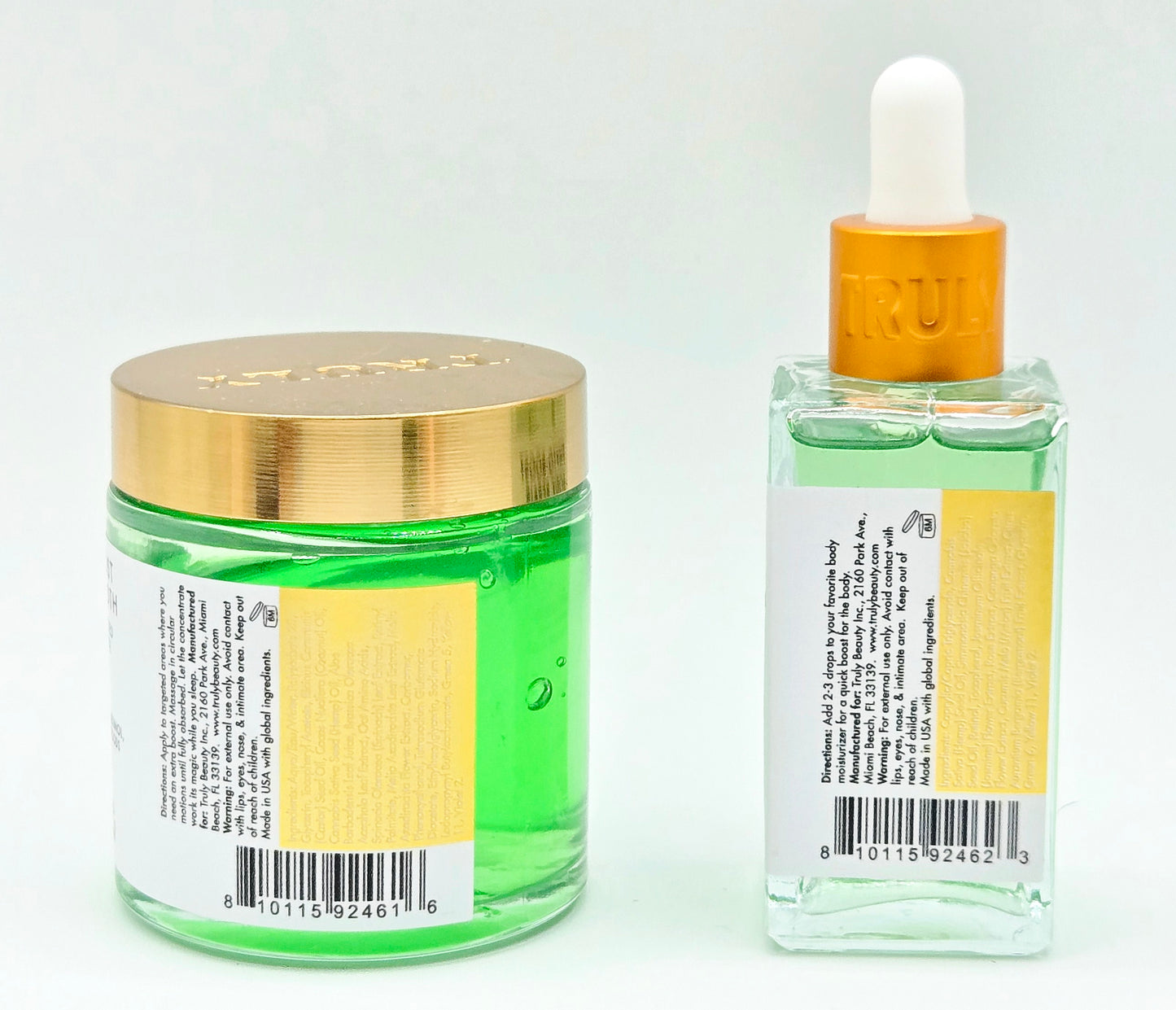 Truly Phyto-Boost Serum 1.7 fl oz & Overnight Smoothing Targeted Concentrate 4 oz Set