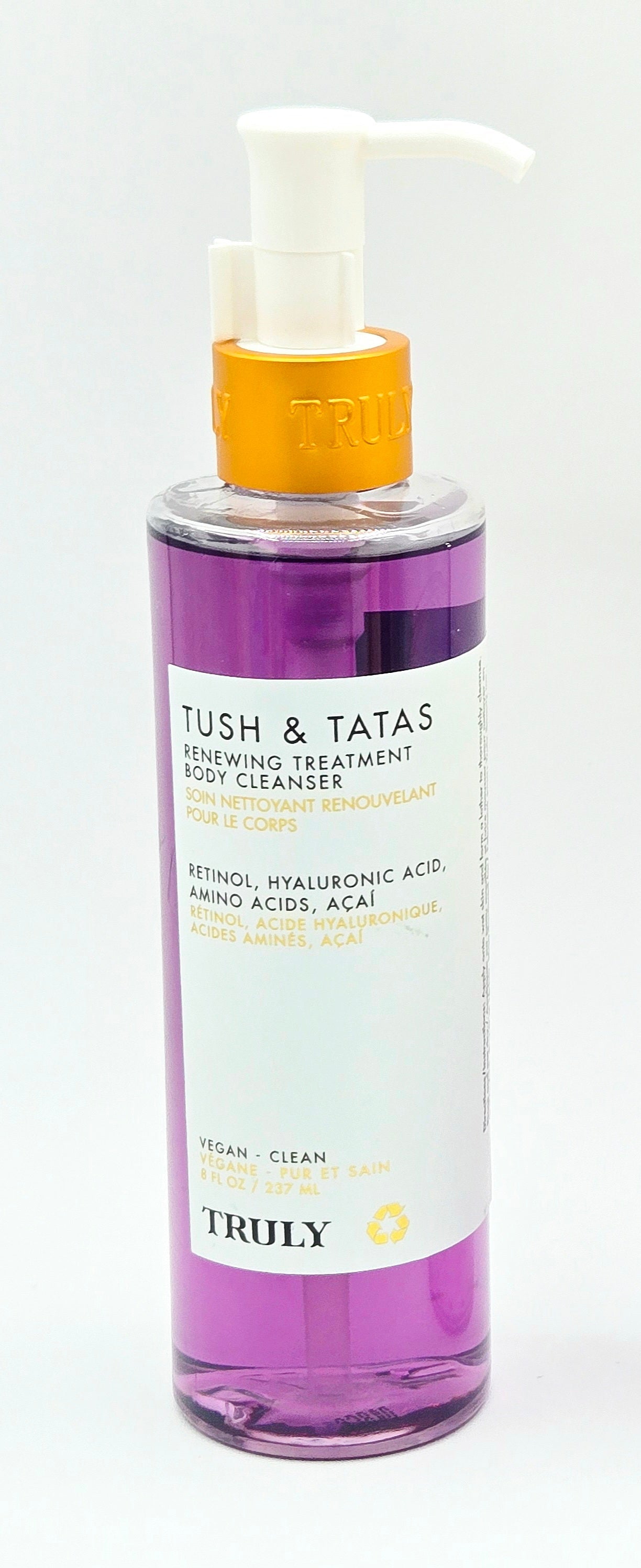 Purple [ump bottle on white background