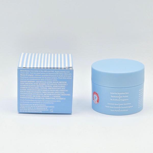 First Aid Beauty Hydrating Dewy Gel Cream 1.9 fl oz jar and striped box.