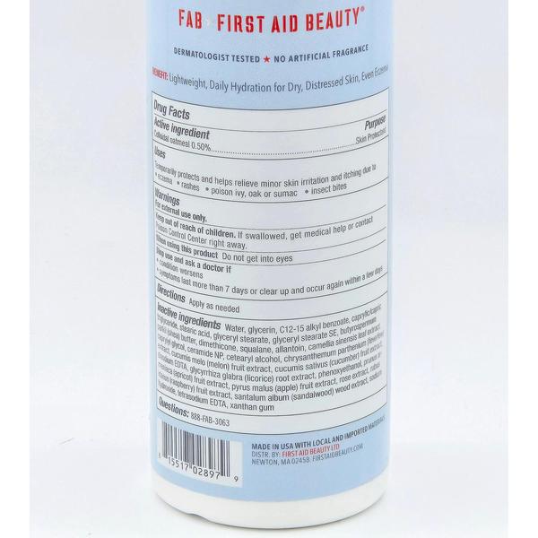 First Aid Beauty Ultra Repair Cucumber Body Lotion, 10 fl oz, with product details and barcode.