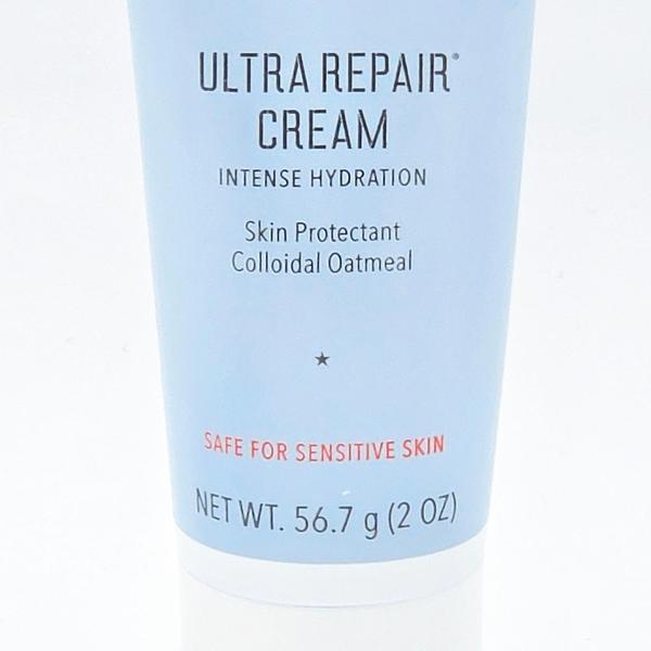 Light blue First Aid Beauty Ultra Repair Cream tube, 2 fl oz, with black and red text.