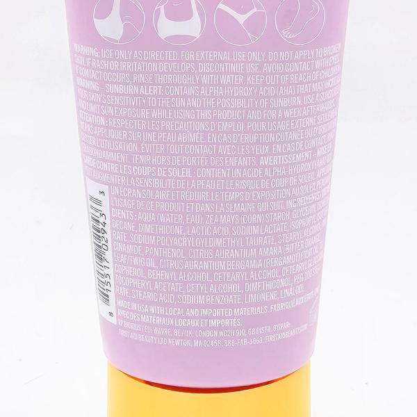 White First Aid Beauty Whole Body Deodorant Cream tube with pink label and yellow cap.