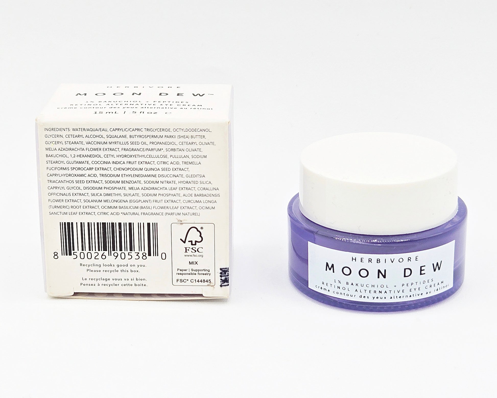 Herbivore Moon Dew product with label and packaging on a white background
