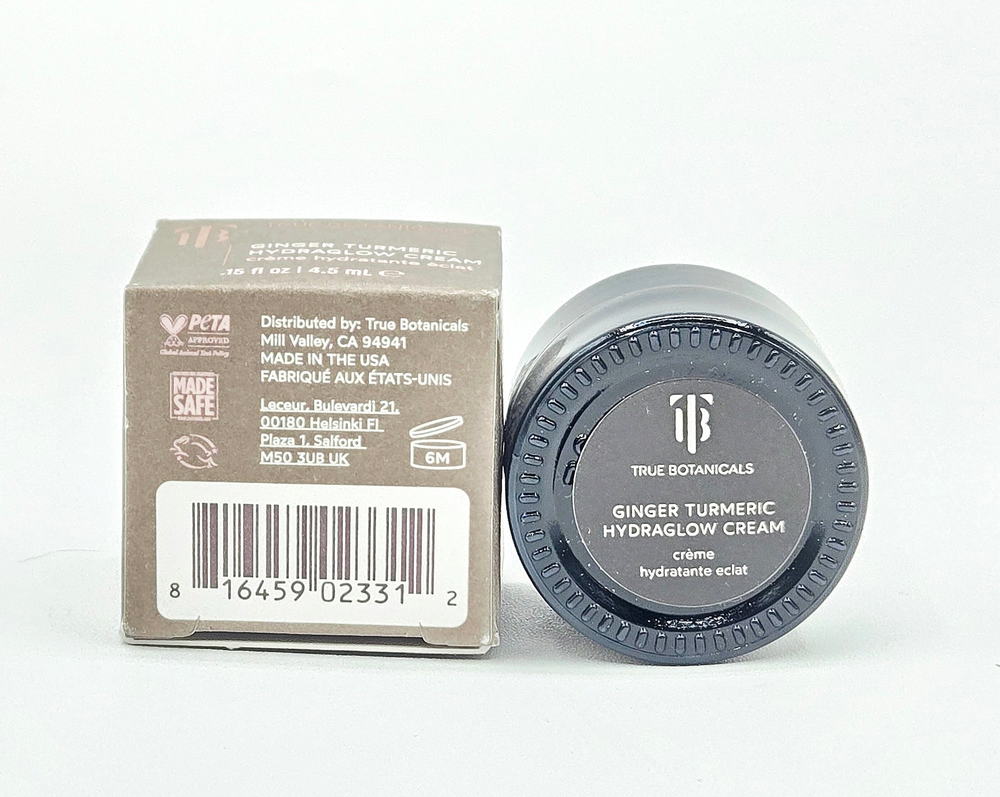 True Botanicals Ginger Turmeric Hydraglow Cream with packaging on a white background