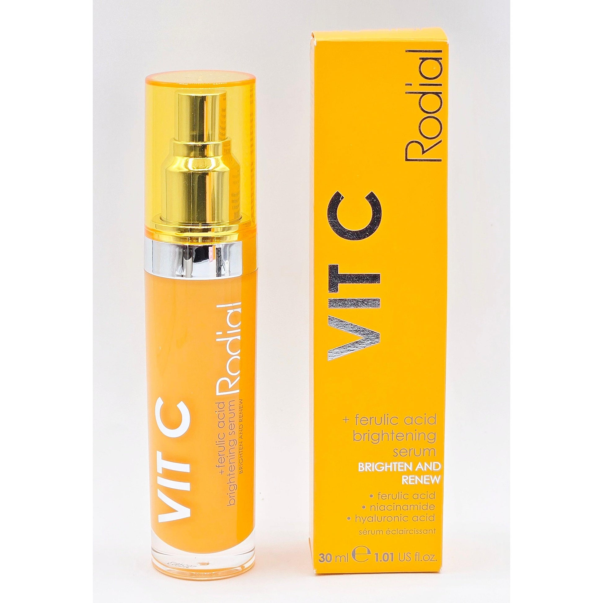 Rodial Vitamin C skincare serum bottle and packaging on a white background