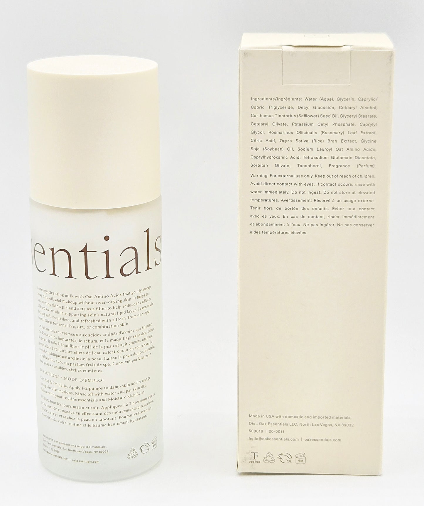 Oak Essentials Nourishing Cleansing Milk 5 fl oz