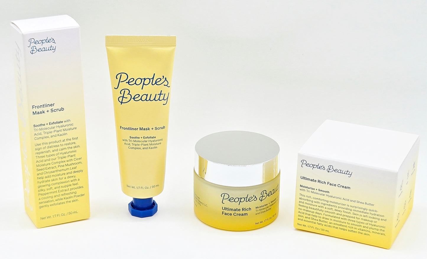 People’s Beauty Frontliner Mask + Scrub & Ultimate Rich Face Cream Set — 2 Pieces