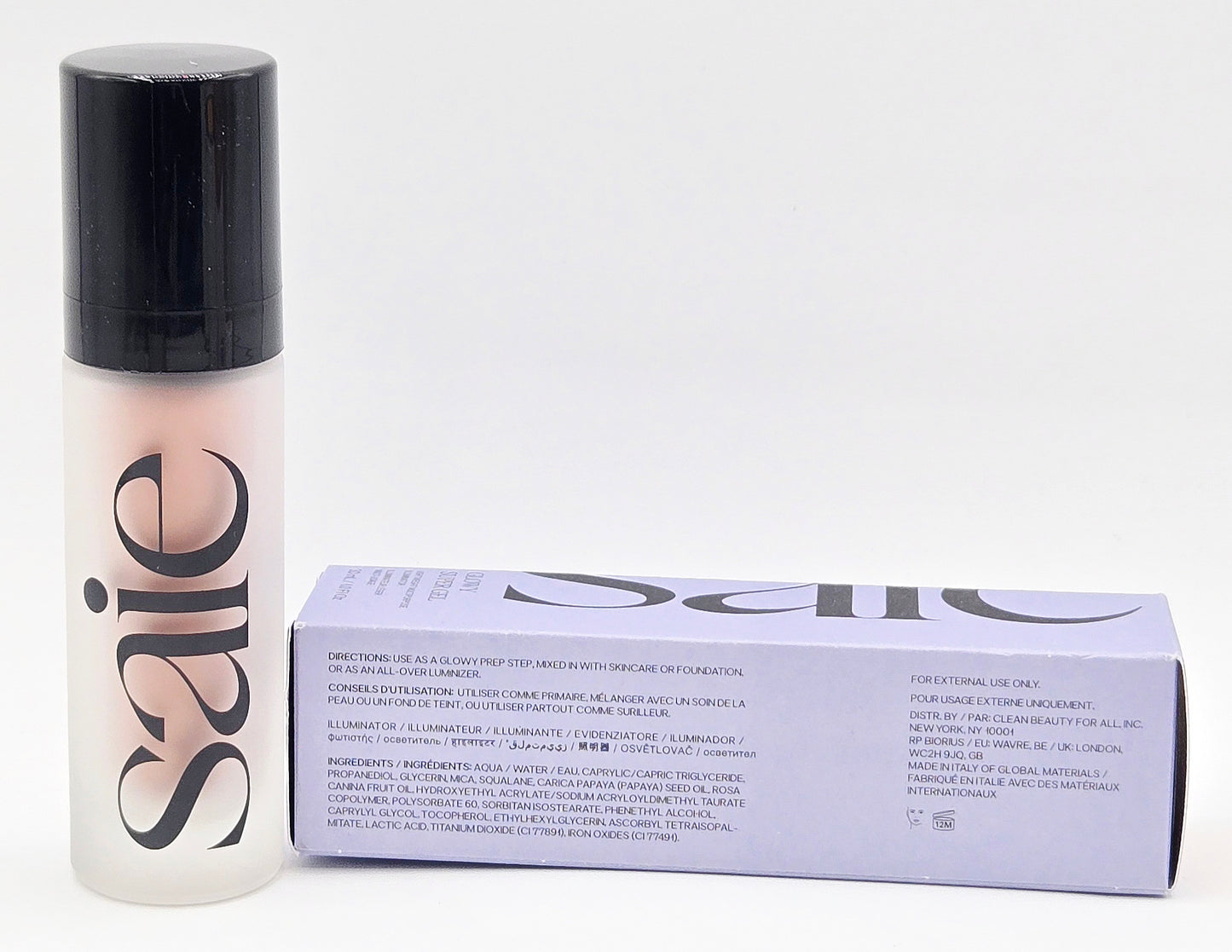 Saie Glowy Super Gel All-Over Luminizer — Roseglow 1 fl oz / 30 mL