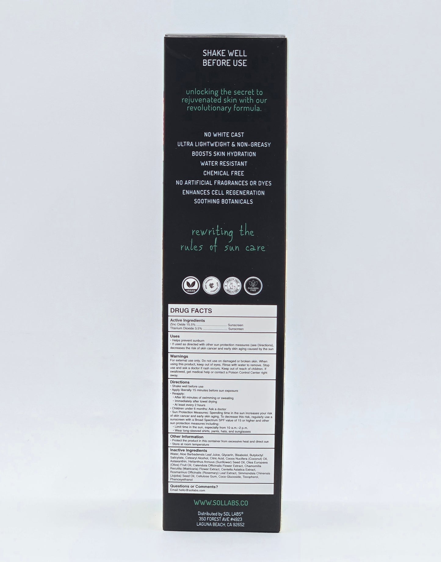 SOL LABS Natural Mineral SPF 50 Sheer Mist