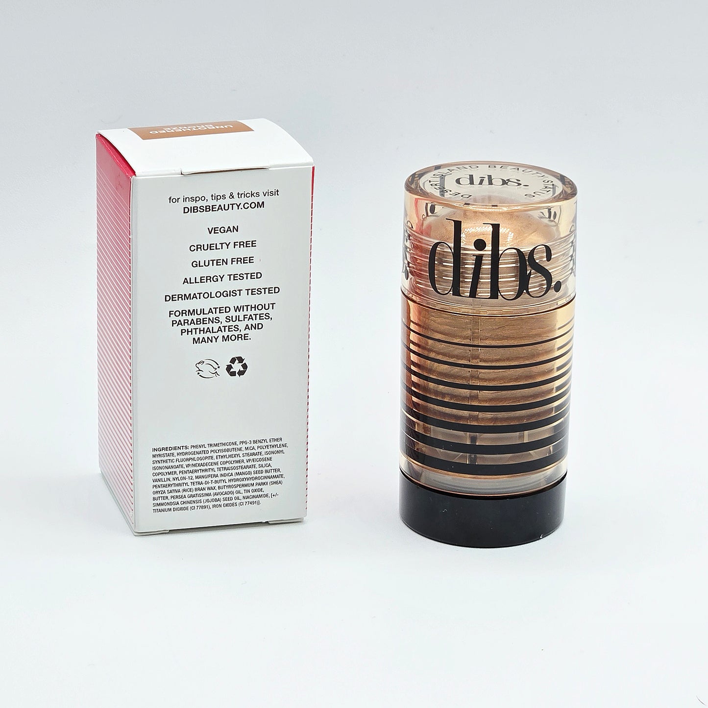 DIBS Status Stick Face & Body Highlighter — Unbothered Bronze 1.3 oz / 38 g