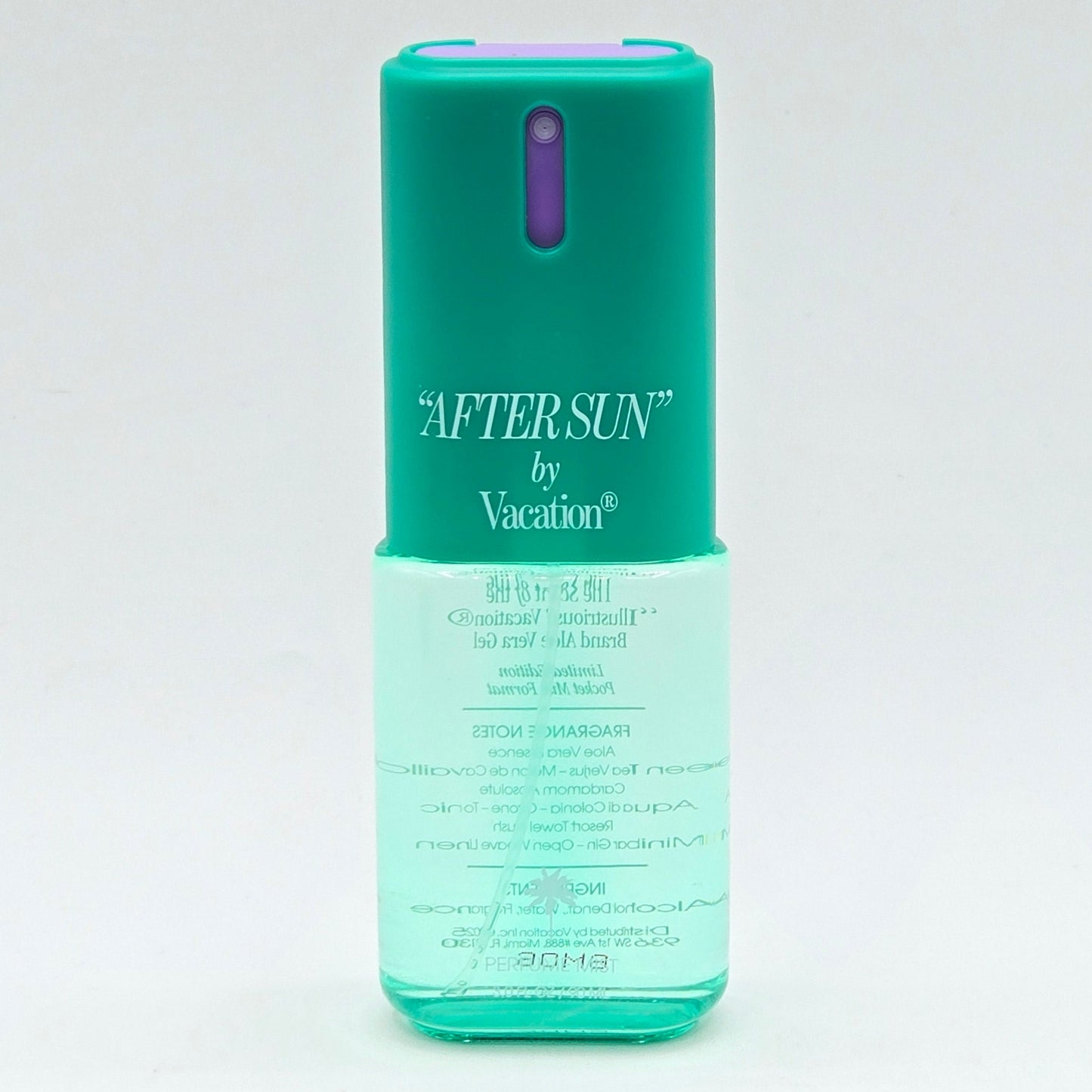 Vacation After Sun Pocket Mist Fragrance bottle on a white background.